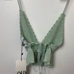 ZARA Mint knit halter top Photo 2