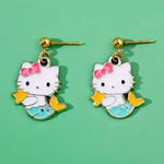 Sanrio Hello kitty as Mermaid cute post earrings by  Girls or Adults gift new Photo 0