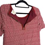 Maeve Anthropologie  Fit & Flare Dora Dress Mini Small Red Geometric Short Sleeve Photo 9