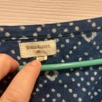 World Market Women's Indigo Blue Cotton Kaftan Dress One Size Pocket‎ Boho Size L Photo 3