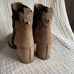 Tod's  Classic Tan Suede Heeled Chelsea Boots Size 37‎ Photo 4