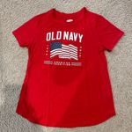 Old Navy Women's  Everywear 4th of July Robbie Red T-shirt Photo 1
