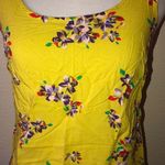 Old Navy ‎ women’s XS yellow floral tank top Photo 2