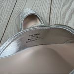 Journee Collection Nysha Formal Glitter Gem Material Flats 7.5 Silver $100 Photo 4