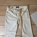 Talbots  EUC Women's Flawless Five Pocket White Corduroy Straight Leg Pants 2 Photo 5
