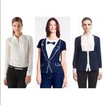 Tracy Reese Tracey Reese Contrast Tuxedo Shirt Photo 1