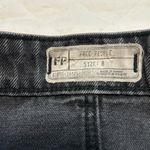 Free People Black Jean Shorts with Embellished Trim Photo 1