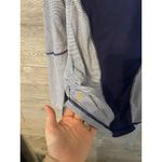 Lucy Tech M Workout Pullover Shirt Yoga Run Long Sleeve Top Ruching Keyhole Vent Blue Size M Photo 4