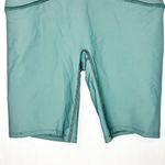 Athleta  Sage Green Bike Shorts Womens High Waist Nylon / Spandex Sz 6 Photo 2