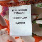 Sunny Leigh Like New  Pleated Bell Sleeve Top Floral Size Large Photo 6