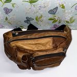 Unisex Vintage Brown Leather Hip Bag • Fanny pack • cross body bag • vacation Photo 3