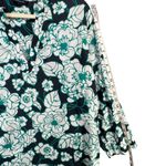 Lands End Tunic Dress Womens L Green Floral Split Kawaii Beach Swim Cover Up Size L Photo 7