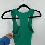 Forever 21 Forever Kelly green ribbed racer back cropped tank top classy summer size S Photo 3