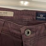 AG Adriano Goldschmied Brushed Sateen Stilt Cigarette Leg Plum Brown Skinny Jean Photo 4