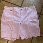 Lauren Ralph Lauren Pink Striped Women's Shorts 8” inseam Size 16 Photo 0