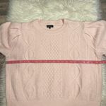 1. State  balloon sleeve soft stretch cable knit sweater L Photo 6