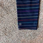 Athleta Multi Stripe Sonar Rainbow Navy Capri Crop Leggings. Size Small Photo 5