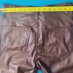GAP Denim Faux Leather Women's Brown High Photo 6
