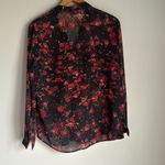 The Kooples  Muslin shirt with "Romantic Roses" print Small Photo 3