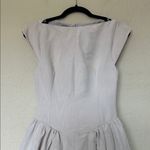 House Of CB HOUSE OF‎ CB 'Debutante' French Dove Moire Satin Backless Midi NWOT Photo 4