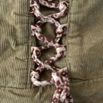 American Eagle  Vintage Lace Up Back Corduroy Tiered A Line Side Zip Skirt Size 8 Photo 5