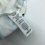 Aerie  Stars and Stripes Lace Up Front Bikini Top High Neck Blue White S Photo 3