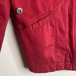 Lauren Ralph Lauren Women’s Red Trucker Jacket Size Petite Small Photo 4
