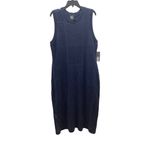 Worthington Size 2X Navy Sleeveless Mid Sweater Dress. New With Tags. Blue Photo 3