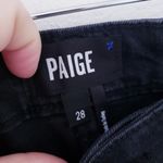 Paige AFIA Mini Skirt Denim Vintage Noir Photo 6