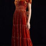 Anthropologie NWT by The Somerset Maxi in Honey Velvet Edition Dress XL Photo 4