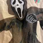 Ghost Face Womens Beige T Shirt M Medium Scream Mask Character Halloween Black Photo 2