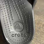 Crocs  Black Sandals with Silver Ring Photo 1