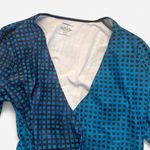 Summersalt L.L Bean x Blue Aqua Perfect Wrap Long Sleeve Cover up gingham sz M Photo 4