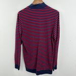 Brooks Brothers XL 1/4 Zip Pullover Long Sleeve Shirt Red Navy Striped Classic Photo 7