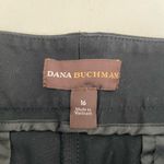 Dana Buchman NWOT Dana‎ Buchman women’s solid black slim straight cotton stretch dress pants Photo 4