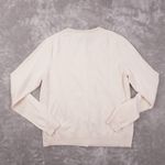 Boden Button Up Cardigan Women's Medium Ivory Long Sleeve Crochet Trim Preppy Photo 2