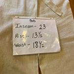 Talbots cropped pants 14 100% pure Irish Linen khaki wide leg contour tie waist Photo 6