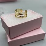 Boutique 14K Vermeil sterling wrap around size 8 ring Photo 3