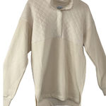 Columbia  Women's Quilted Pullover ‎ Top Beige Mock Neck Snap Front Long Sleeve Photo 0