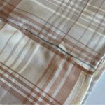 Aeropostale Spaghetti Strap Plaid Mini Dress w/ Slit @ Hem Brown/Cream Sz L Photo 11