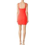Jay Godfrey Red Drebin Sheath Dress size 4 Mini Notch Sweetheart Neckline Photo 2