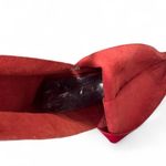 Red Leather Hobo Slouchy Adjustable Bag Tote Photo 6