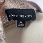 Fortune + Ivy Fortune +‎ Ivy Taupe Sweater Dress – Size M Photo 4