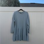 Wild Fable Sky Blue Tiered Sweatshirt Dress Photo 3