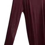 Nicki Minaj Women's 3X Burgundy Long Sleeve Mock Neck Slip Dress Sheer Overlay Photo 4