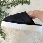 Anthropologie Maeve Puffy Platform Black Slippers Sz L Photo 6