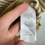 Madewell  Belhaven Ruffle Sweater Tank Caramel Stripe Size Large Photo 5