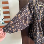 Free People | Never a Dull Moment Cotton Boho Floral Babydoll Peasant Top Medium Photo 3