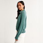 Abercrombie & Fitch Notch Neck Sweater in teal. L worn once Photo 1