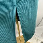 Modcloth Corduroy Ribbed Green Bodycon Midi Dress Mock Neck Women's Size L Photo 6